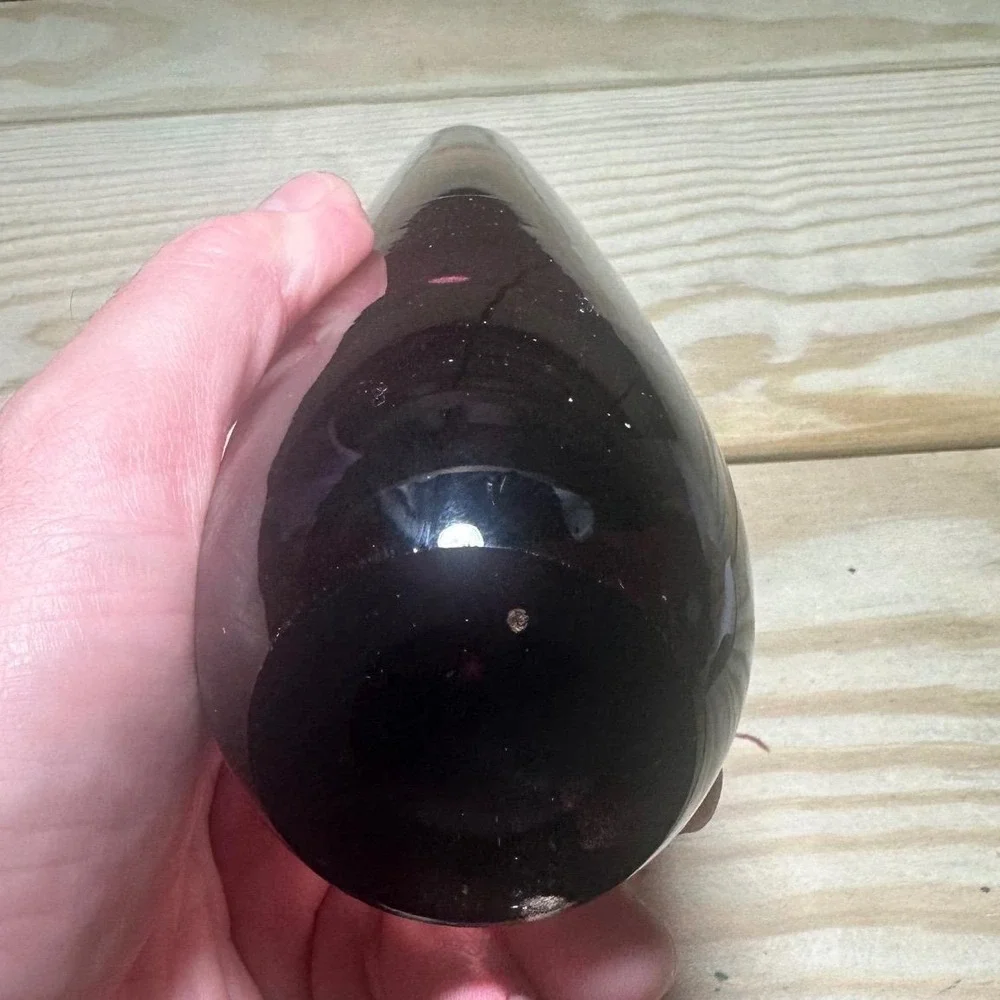 Vintage Vase Purple Slim‎ Teardrop shape Blown Art Glass Mod Art Deco Retro